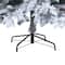 8ft. Pre-Lit Flocked Montana Down Swept Spruce & Pinecones Artificial Christmas Tree with Clear LED Lights